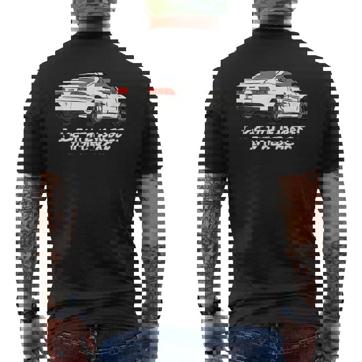 Jdm Mr2w20 おれは馬を後ろに持った メンズTシャツ バックプリント