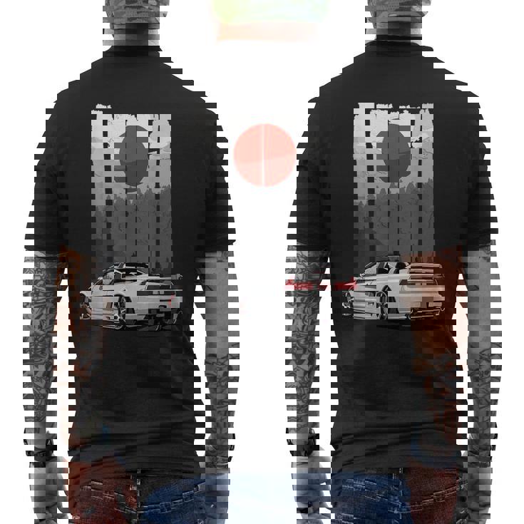 Jdm Nsx カーチューニング ジャパン ライジング サン ドリフト インポート メンズTシャツ バックプリント