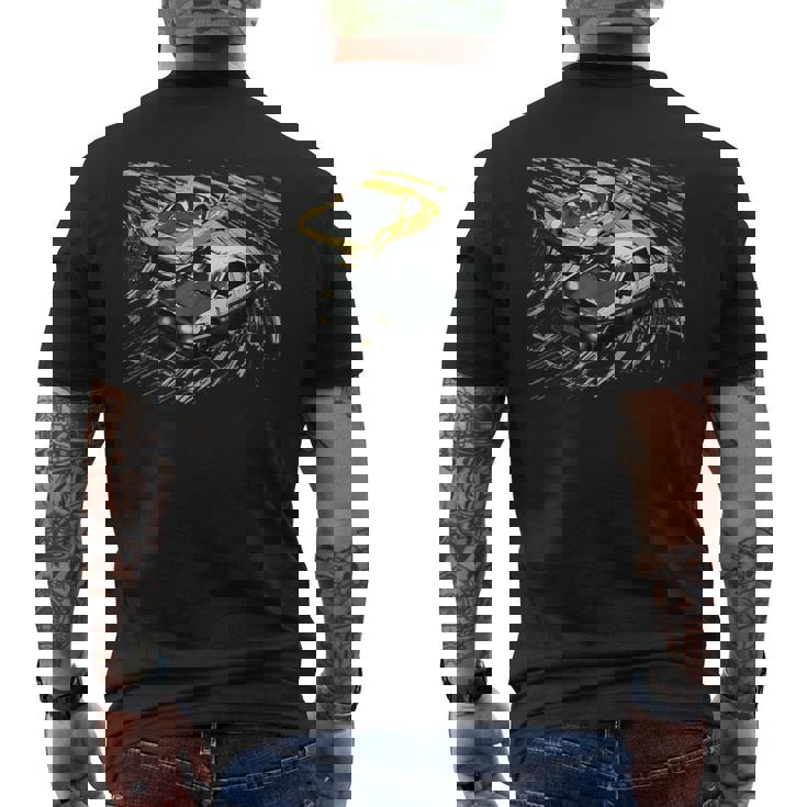 Jdm カー ストリート ドリフト レース 86S Fd アニメスタイル メンズTシャツ バックプリント