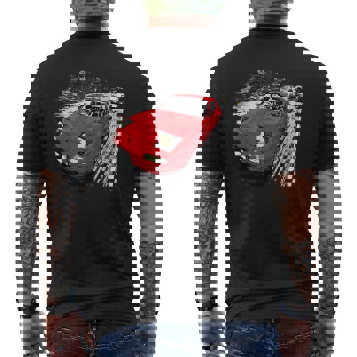 Jdm カー ストリート ドリフト レース 86S Na ロードスター アニメスタイル メンズTシャツ バックプリント