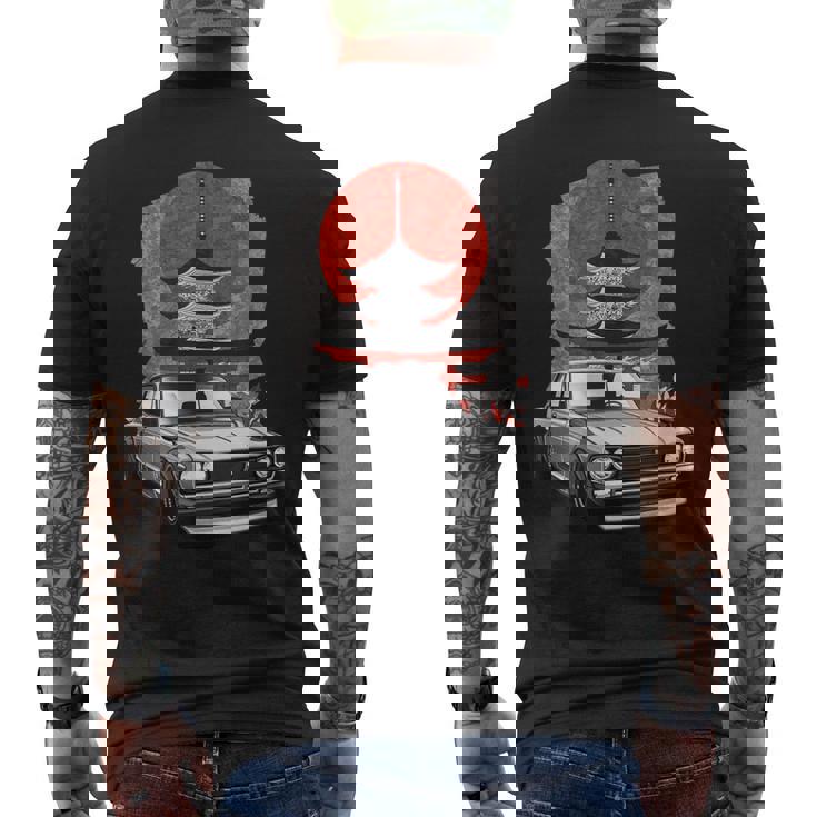 Jdm スカイライン C10 カーチューニングジャパン 神宮ドリフ メンズTシャツ バックプリント