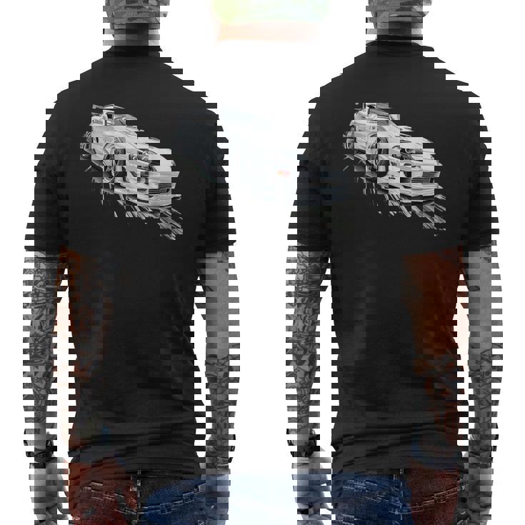 Jdm スープラ ドリフト 自動車 スポーツカー チューニング モータースポーツ メンズTシャツ バックプリント