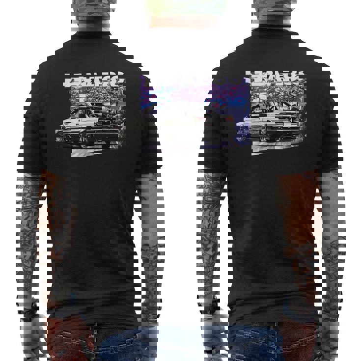 Jdm 八六 漫画風 レヴィン・クーペ 86 メンズTシャツ バックプリント