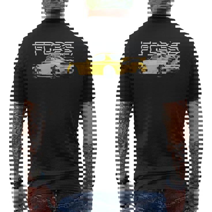 Jdm 車 Cym Fd ターボ ロータリ Fd3s メンズTシャツ バックプリント