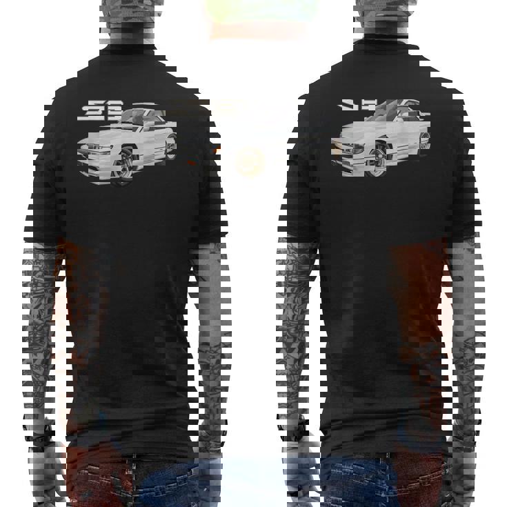 Jdm 車13 和風 ドリフトマシン メンズTシャツ バックプリント