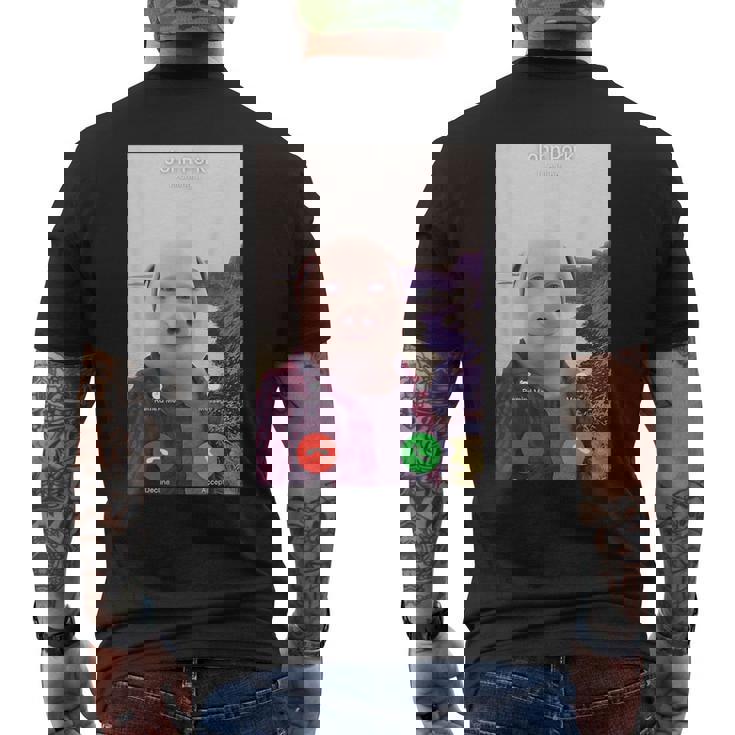 John Pork Is Calling メンズTシャツ バックプリント