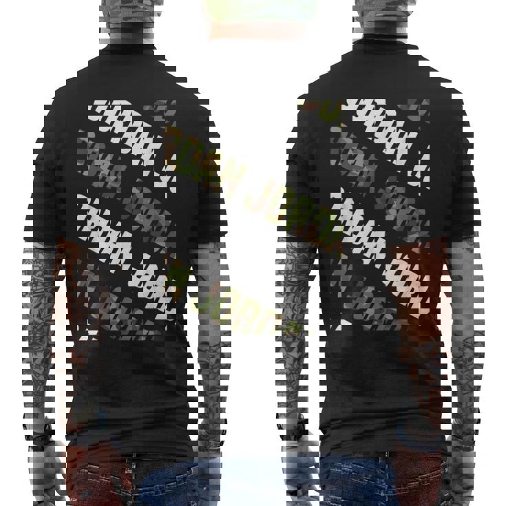 Jordanカモ柄グリーンカモフラージュ メンズTシャツ バックプリント