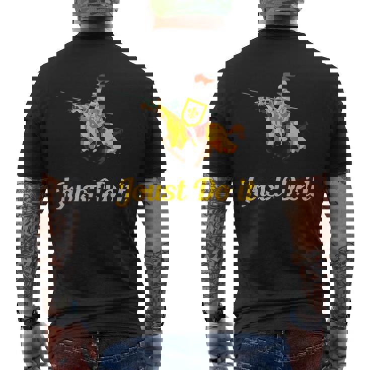 Jousting Joust Do It 中世の騎士tシャツ メンズTシャツ バックプリント