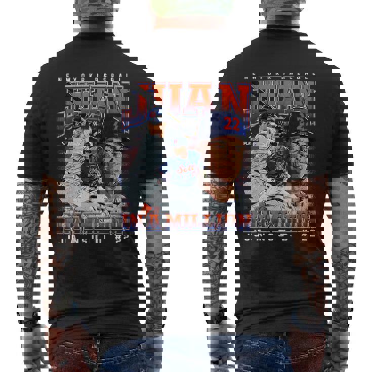 Juan In A Million Juanoto New York Baseball Mlbpa メンズTシャツ バックプリント