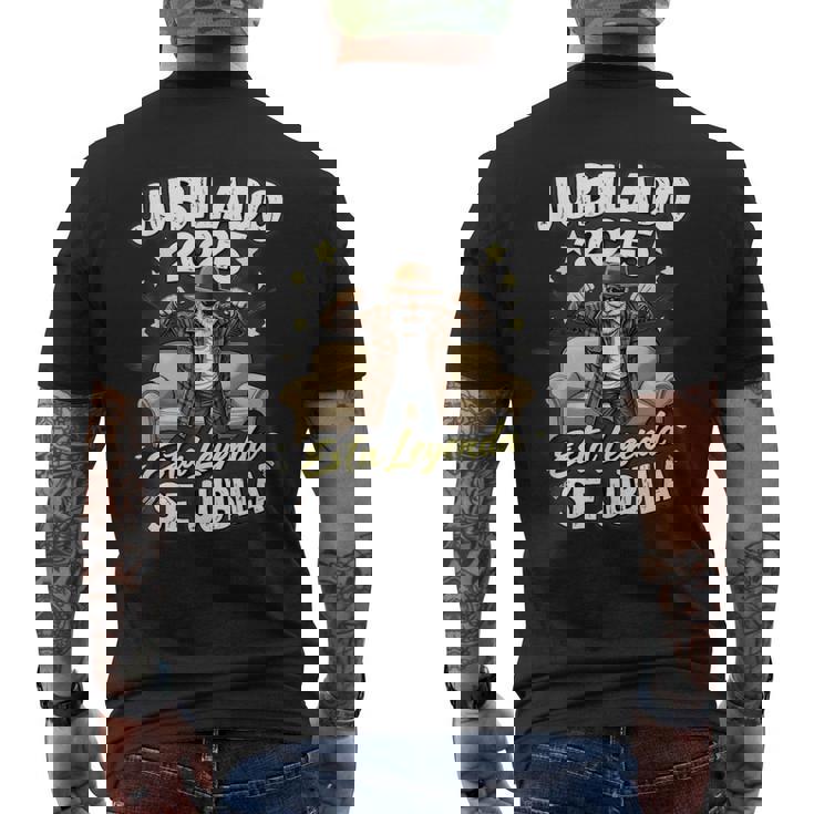 Jubilado 2025 Esta Leyendae Jubila Camiseta Hombre Estampado Espalda