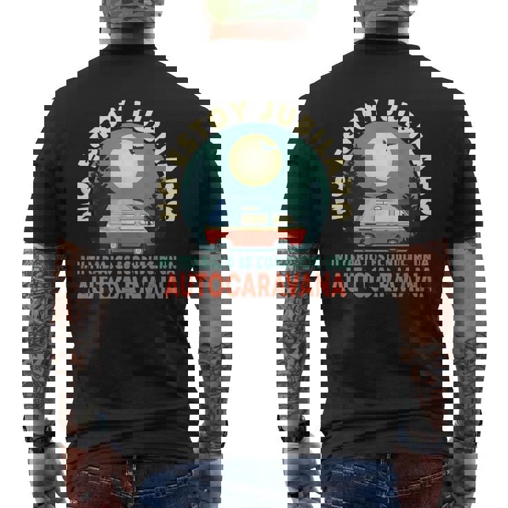 Jubilado Regalo Jubilación Autocaravana Conductor Jubila Camiseta Hombre Estampado Espalda