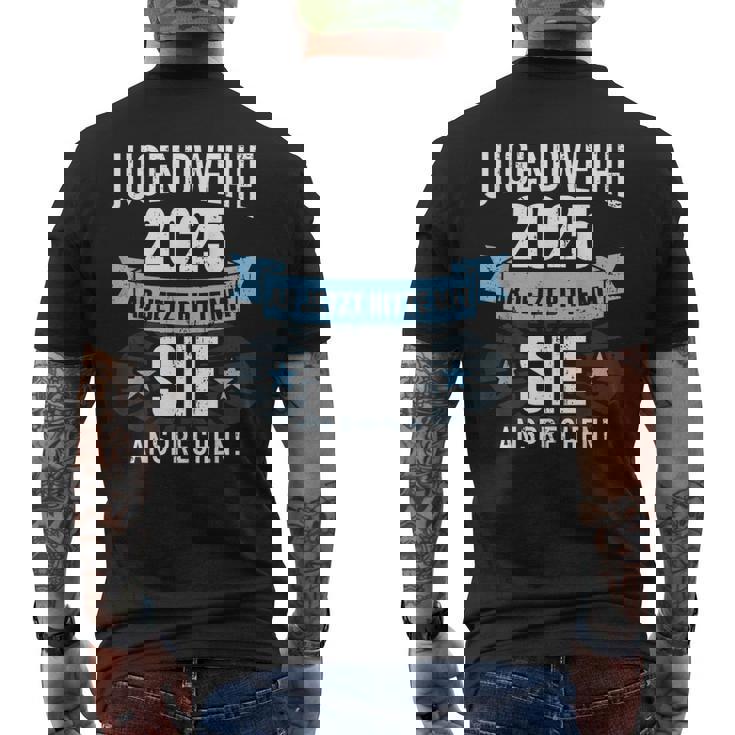 Jugendweihe 2025 Ab Jetzt Bitte Mitie Ansprechen Für Jungs T-Shirt mit Rückendruck