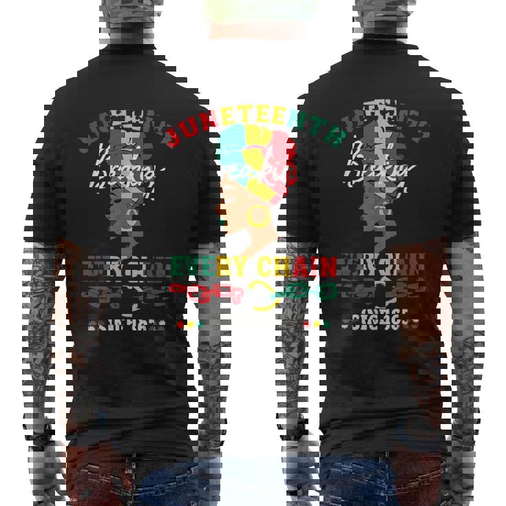 Junenth Breaking Every Chainince 1865 レディース メンズ メンズTシャツ バックプリント