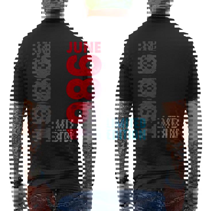 Junio 1986 Retro 1986Intage 1986 Año Legendario 1986 Camiseta Hombre Estampado Espalda