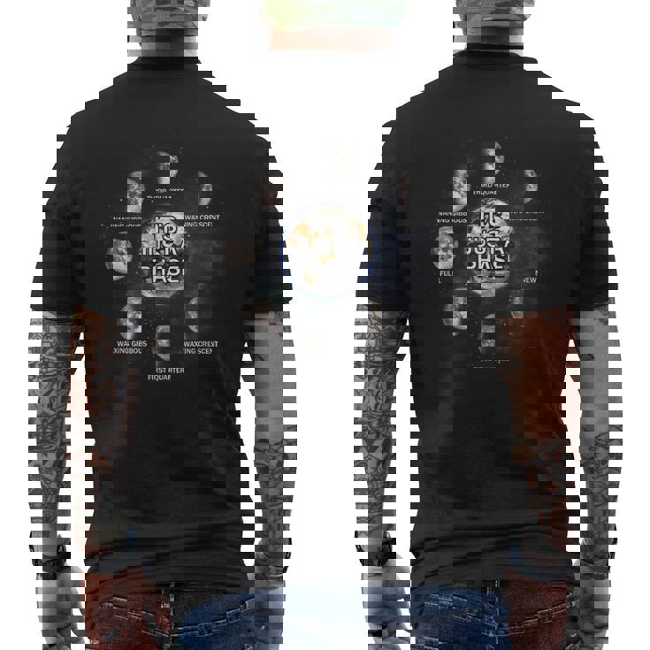 Just A Phase Moon 月面宇宙科学愛好家 天文学惑星 メンズTシャツ バックプリント