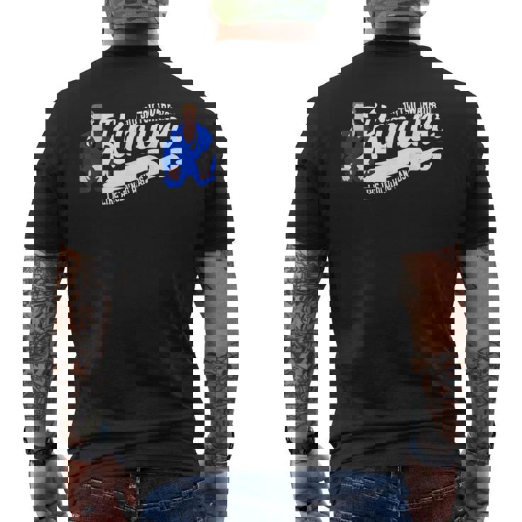 Kimura I Like Holding Hands ブラジリアン柔術 メンズ メンズTシャツ バックプリント