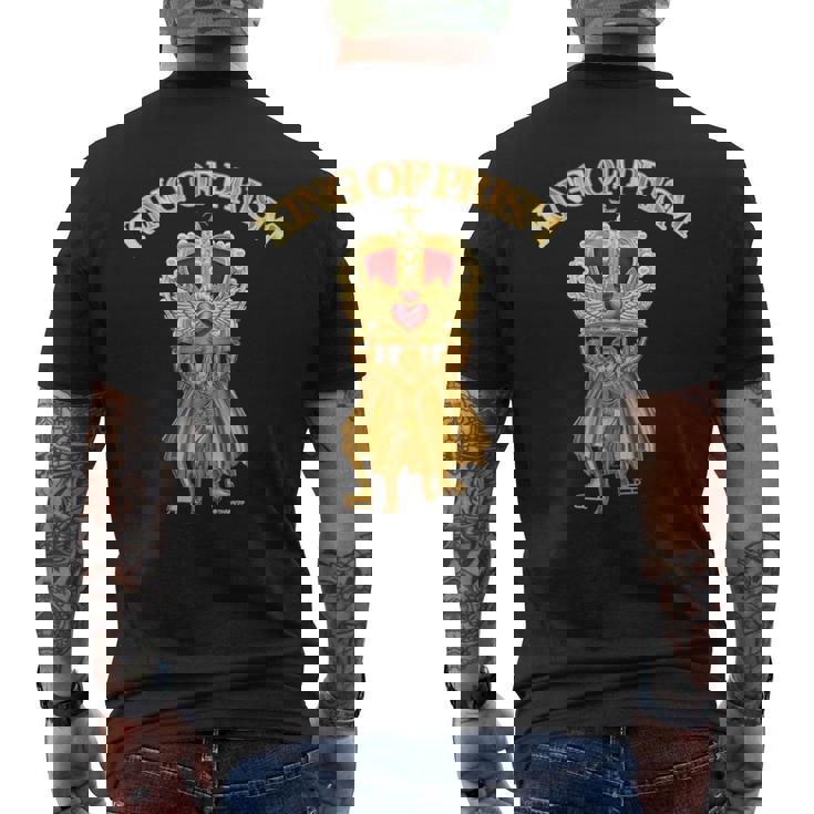 King Of Prism 金のオバレ像 メンズTシャツ バックプリント