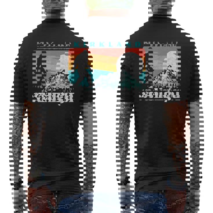 Kirkland Washington Retro 80S Bigfoot メンズTシャツ バックプリント