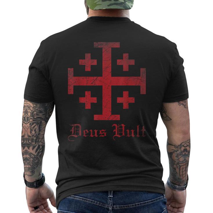 T-Shirt Uomo Knights Templar Stampata 3D - Camicia Henley Manica Lunga Vintage - 3