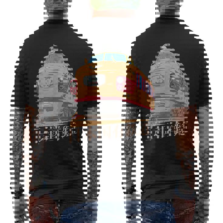 Kuha 181 1960年代 70年代 ヴィンテージ 日本のトキエクスプレス 電車 メンズTシャツ バックプリント