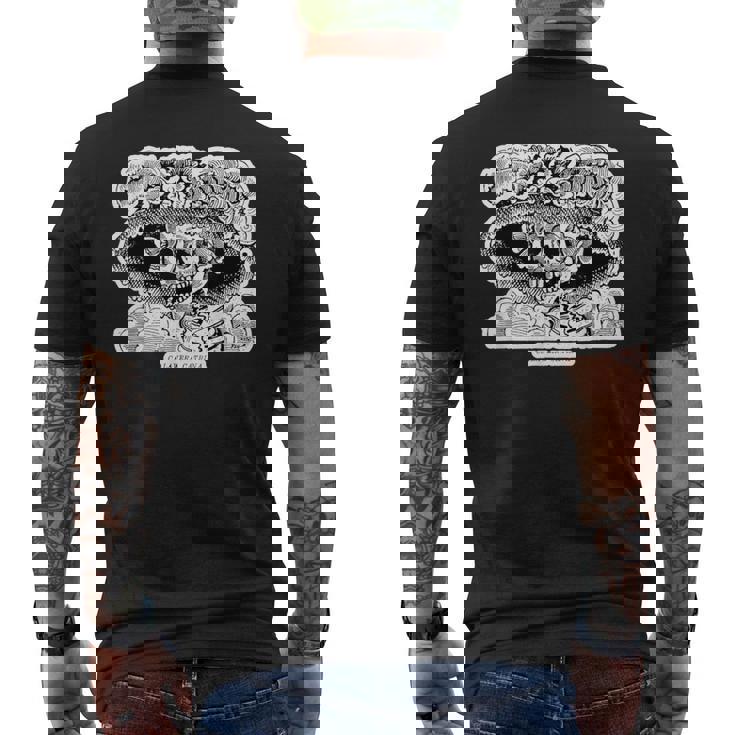 La Calavera カトリーナ ホセ・グアダルーペ・ポサダ作 メンズTシャツ バックプリント