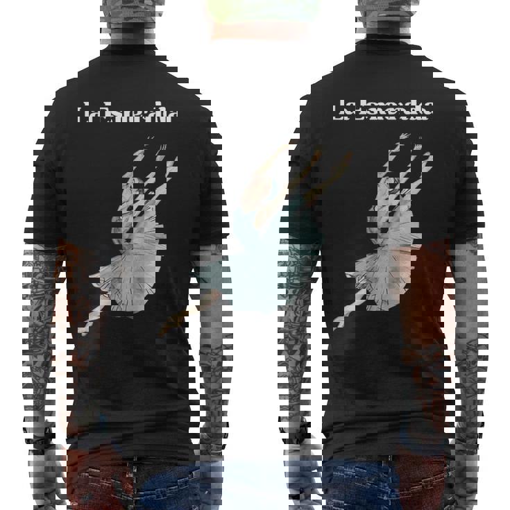 La Esmeralda バレエダンサー バレリーナ ポワント チュチュダンス メンズTシャツ バックプリント