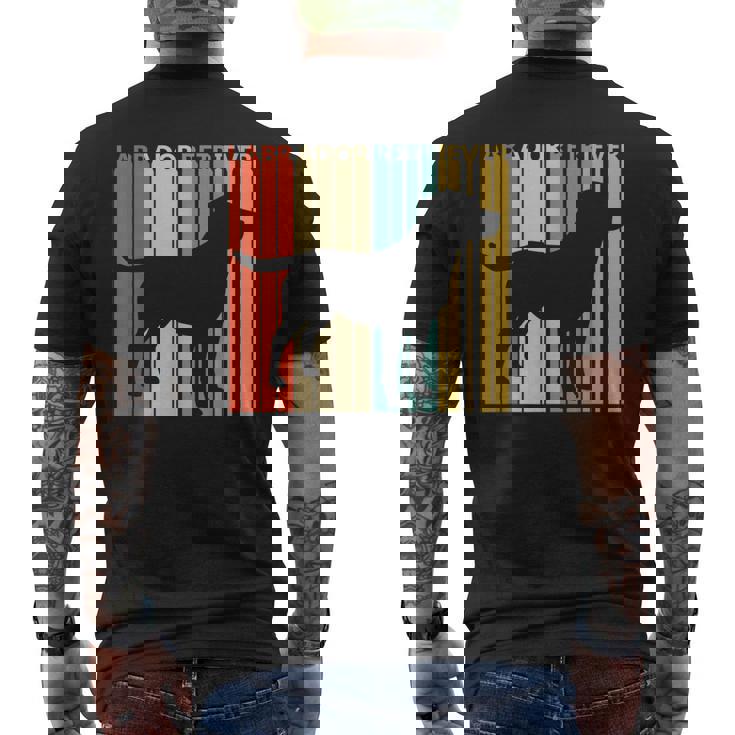 Labrador Retriever ラブラドール・レトリバー メンズTシャツ バックプリント