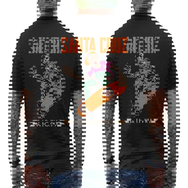 Laid Back スケルトン スケートボーダー サンタクルーズ メンズTシャツ バックプリント