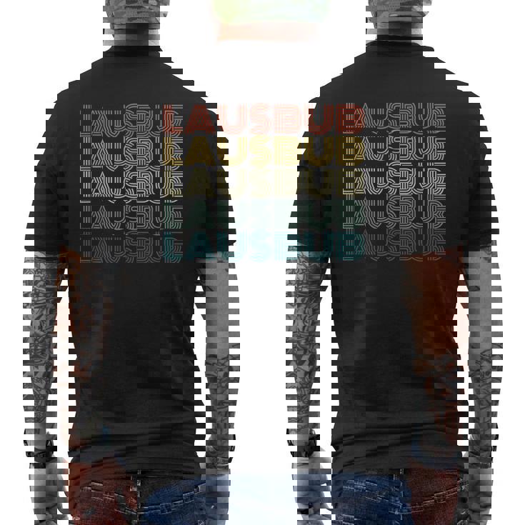 Lausbub ヴィンテージ レトロ バイエルン チロル ギフト メンズTシャツ バックプリント