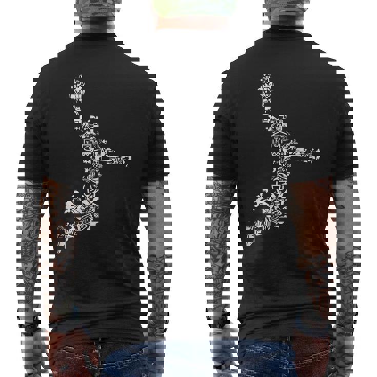 The Legend Basketballlam Dunk For The Basketball Lovers メンズTシャツ バックプリント