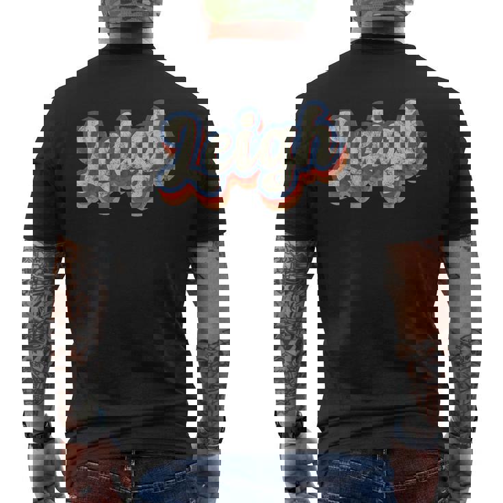 Leigh 名前入りシャツ カスタムレタリング 70年代 メンズTシャツ バックプリント