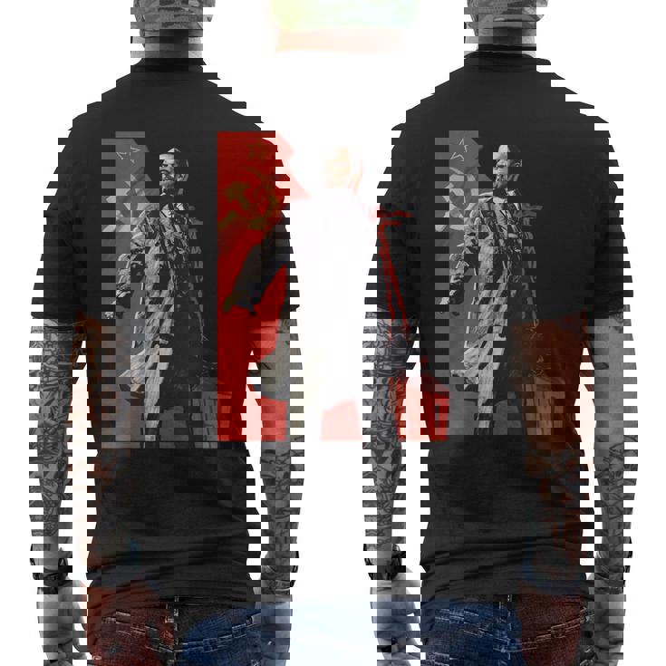 Lenin Forever ソビエト連邦 ソ連 ロシア レトロ ヴィンテージ ジャージ メンズTシャツ バックプリント