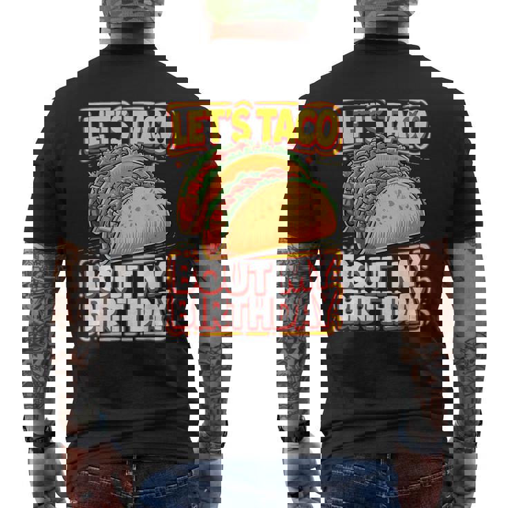 Let's Taco Bout My Birthday シャツ メンズ レディース キッズ タコスパーティー メンズTシャツ バックプリント