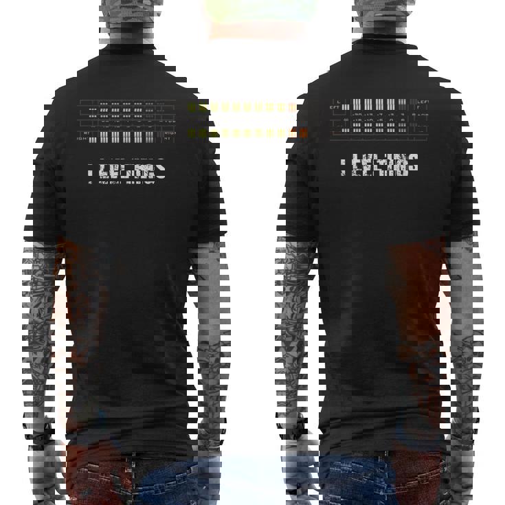 I Level Things サウンドエンジニア レコーディングスタジオu メーターミキサー Dj メンズTシャツ バックプリント