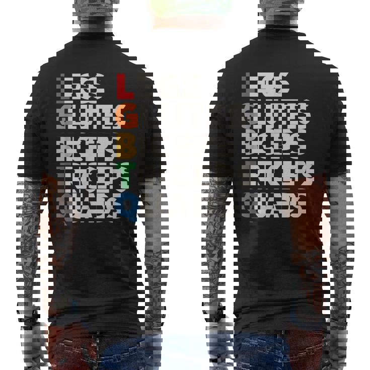 Lgbtq ラッツ 大臀筋 上腕二頭筋 上腕三頭筋 大腿四頭筋 ジム リフティングウェイト メンズTシャツ バックプリント