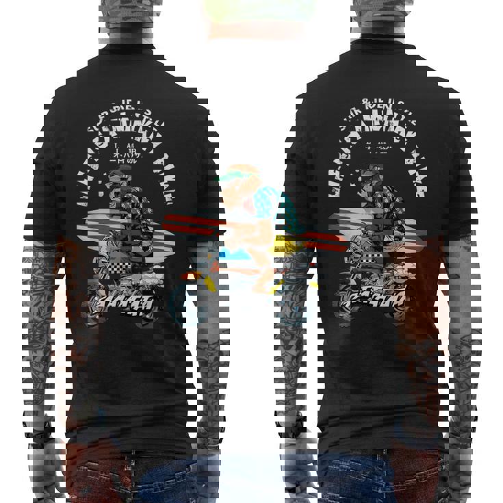 Life Is A Monkey バイク サーフィン 猿版 メンズTシャツ バックプリント