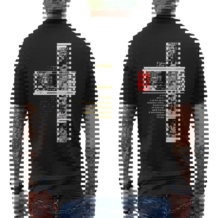 Life Picture Collection チンパンジー（1） メンズTシャツ バックプリント