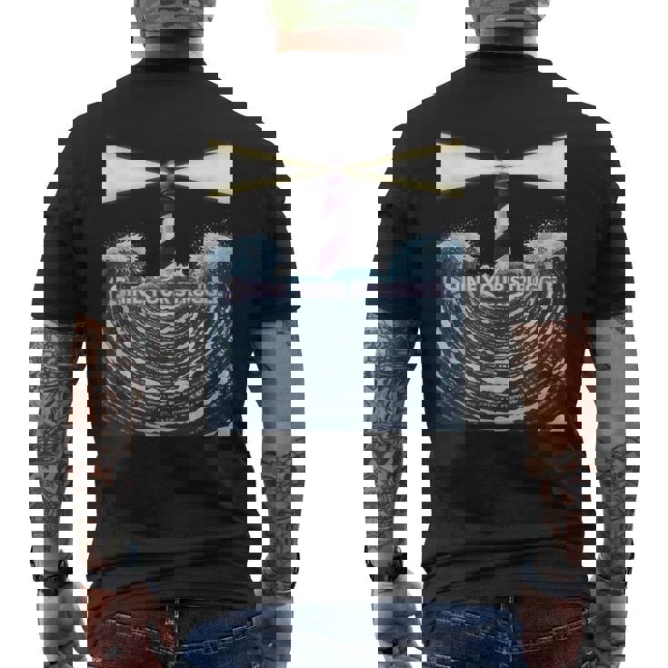 Lighthouse Beamstruggle 勇敢な意識 サポートファンへ メンズTシャツ バックプリント