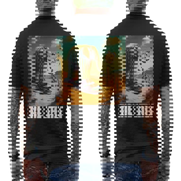 Lirili Larila イタリアのブレインロットミーム メンズTシャツ バックプリント