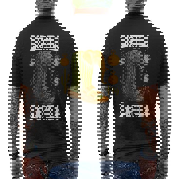 Lirili Larila 象 砂漠 面白い ミーム イタリアン ブレイン ロット メンズTシャツ バックプリント