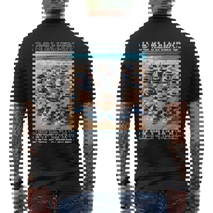 Los Traleritos Dicen Tralala イタリアンブレインロットミーム メンズTシャツ バックプリント