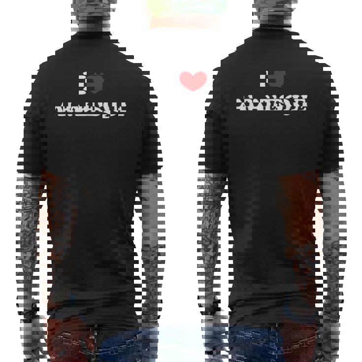 I Love Arabesque I Heart アラベスク メンズTシャツ バックプリント