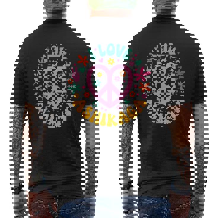 I Love Ashikaga 足利大好き メンズTシャツ バックプリント