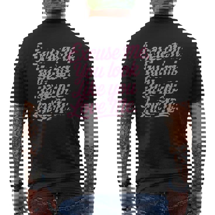 Love バレンタインデー マッチング カップル ギフト メンズTシャツ バックプリント