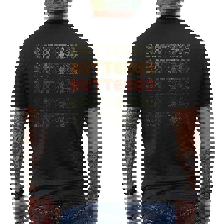 Love Heart バターtシャツ グランジ ビンテージスタイル ブラック バター入り メンズTシャツ バックプリント