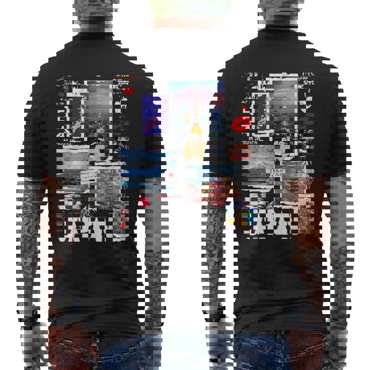 I Love Japan Culture Enjoy Cool Japan Landmarks Photos メンズTシャツ バックプリント