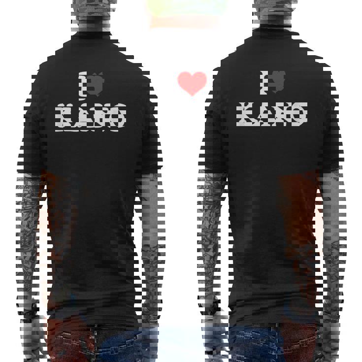 I Love Kano メンズTシャツ バックプリント