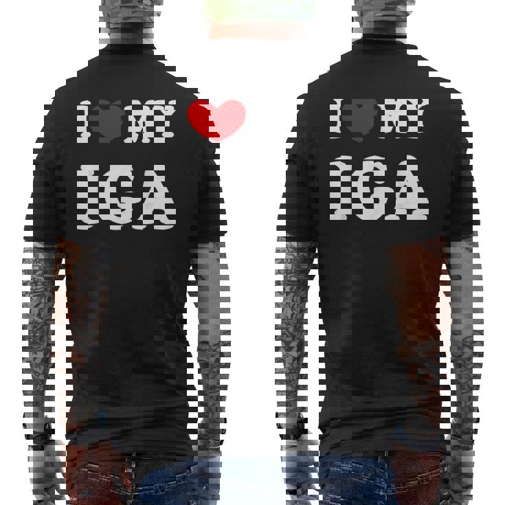 I Love My Iga 伊賀大好き メンズTシャツ バックプリント