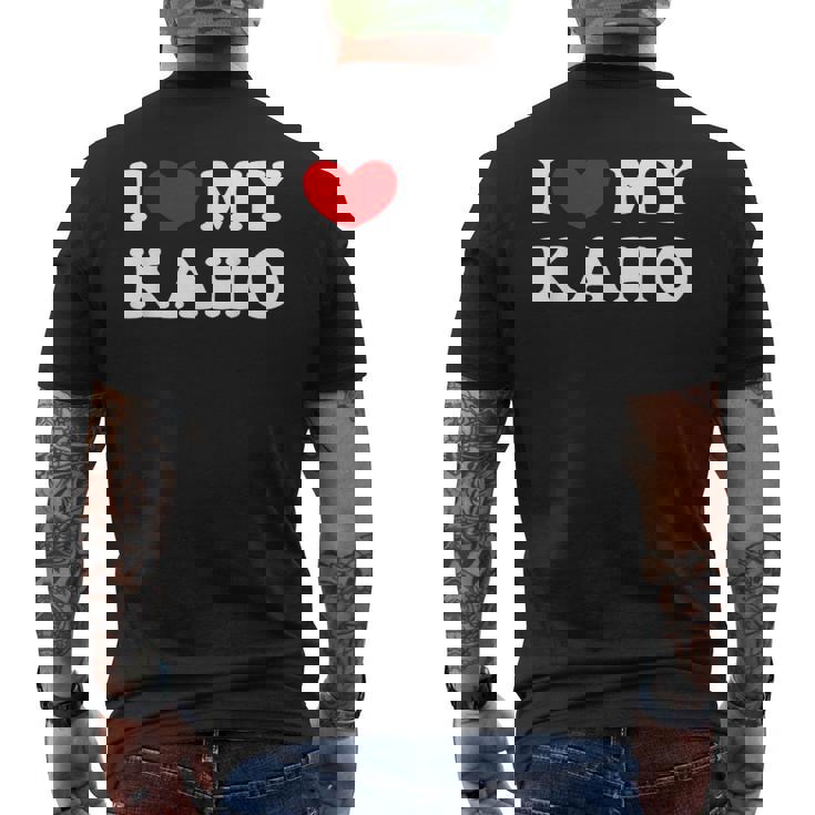 I Love My Kaho カホ大好き メンズTシャツ バックプリント