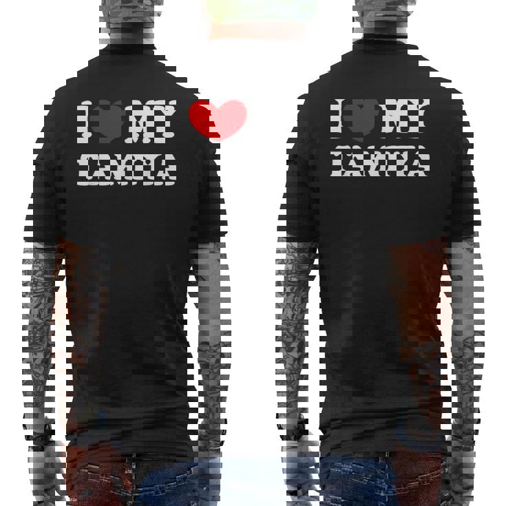 I Love My Tamiya タミヤが大好きです メンズTシャツ バックプリント